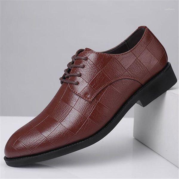 

designer crocodile pattern men formal shoes men wedding party brogue shoes business leather dress1, Black
