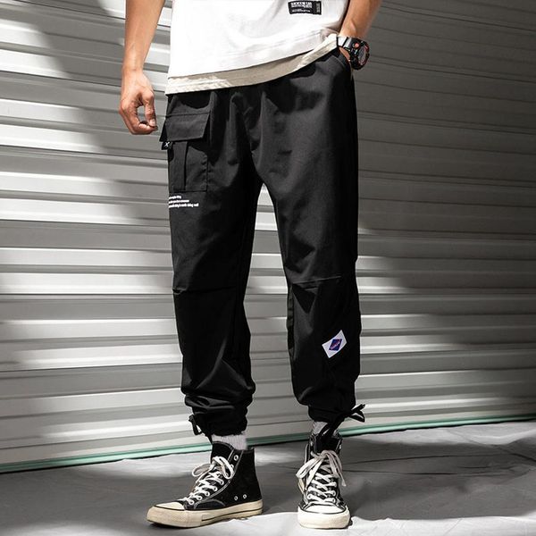 

men's casual harem loose overalls selling comfortable and handsome casual fashion harem loose solid color outdoor sports 04*, Black