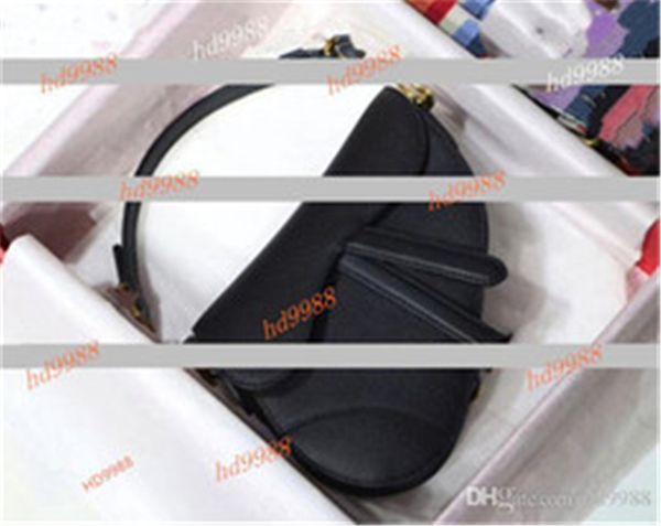 

2020 famous designer womens handbag new letter shoulder bag genuine leather messenger bag luxury saddle bag