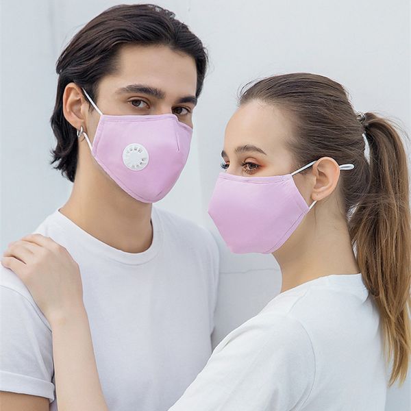 

valve factory fashion cotton breathing face breathable protective mask dust-proof smoke proof washable reusable cycling