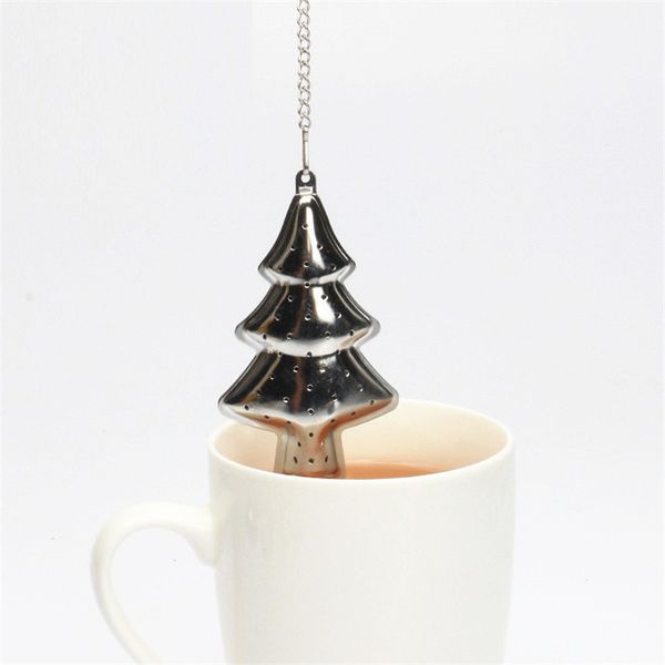 

creative tea infuser gift christmas tree leaf tea infuser stainless steel 304 tea strainer kitchen tools
