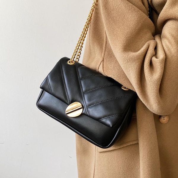 

embroidery thread v-line crossbody bag for women 2021 fashion sac a main female shoulder handbags and purses bags