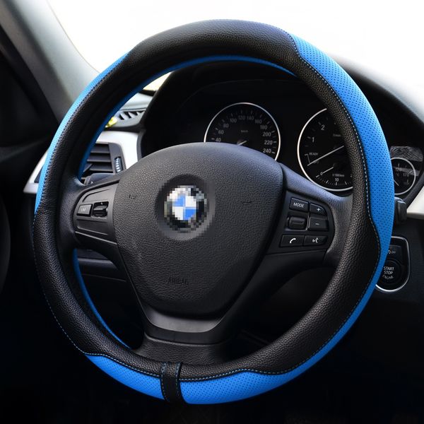 

universal leather anti-slip car steering wheel cover 15 inches 37-38cm for nissan series all models car-styling car accessories