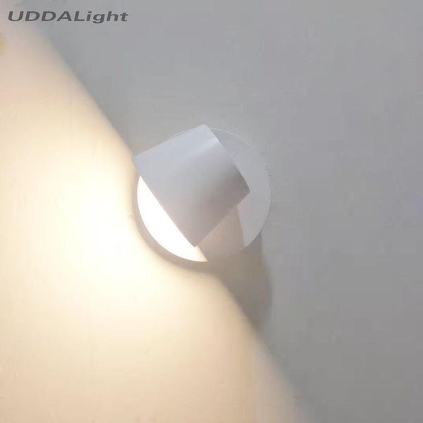 

wall lamp 360degree ajuatable reading bedroom 7w 12w light for home fixtures black white one