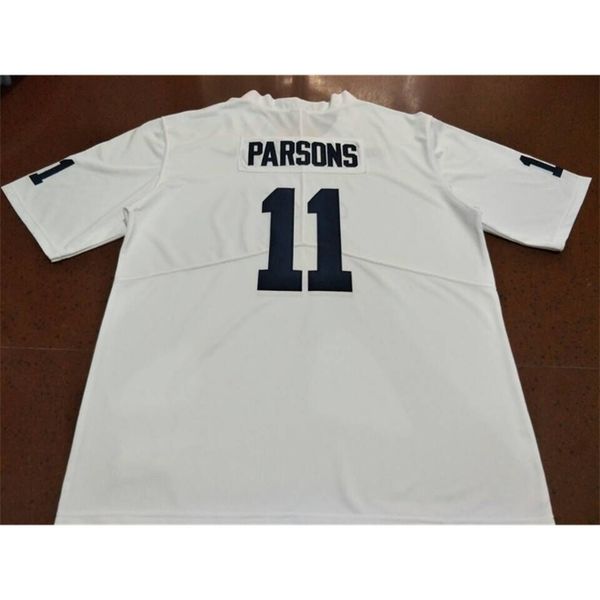 

3421 lady and youth penn state nittany lion micah parsons name#11 real full embroidery jersey size s-4xl or custom any name or number jersey, Black