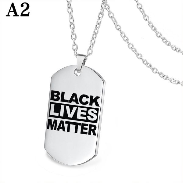 

spot us protests black lives matter gold h military necklace stainless steel dog tag custom moq1, Slivery;golden