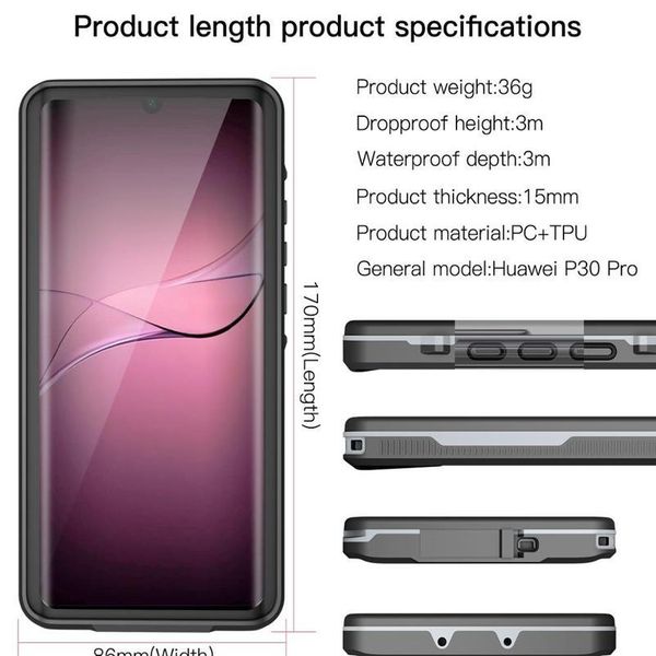 

shellbox waterproof case for huawei p30 pro smartphone swimming underwater cover case for huawei p30 pro outdoor spo jllruk