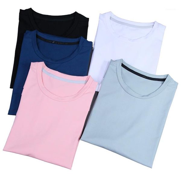 

running jerseys mens sports shirts casual2021 training short sleeve gym bodybuilding tees elastic male workout shirts1, Black;blue