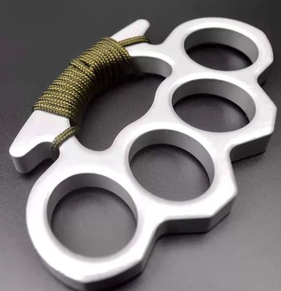

new gilded thick 13mm steel brass knuckle duster color black plating silver hand tool clutch 4 5qd1313589