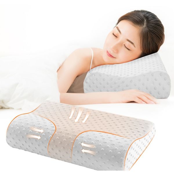 

3 colors memory foam pillow orthopedic pillow latex neck pillow fiber slow rebound soft massager f wmtvxn