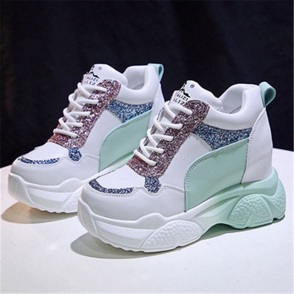 

2021 new women chunky shoe designer eight inches father shining ulzzang ladies summer breathable casual shoes zoe9, Black;white