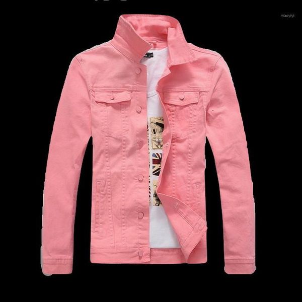 

vxo 2019 denim jacket men's slim full sleeve all match denim jean jacket casual black white fancy coat bomber1, Black;brown