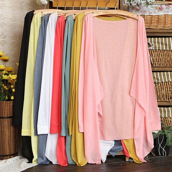 

sun protection clothing summer women thin cardigan blouse camisetas mujer shirts for casual beach loose blusas femininas, White