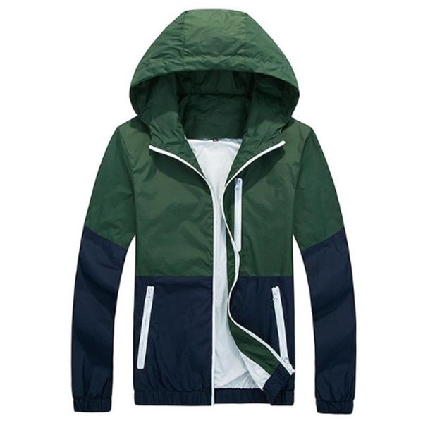 

spring summer casual jackets male coat men skincoat jacket windbreaker men's fashion jacket hooded thin men's couple coat, Black;brown