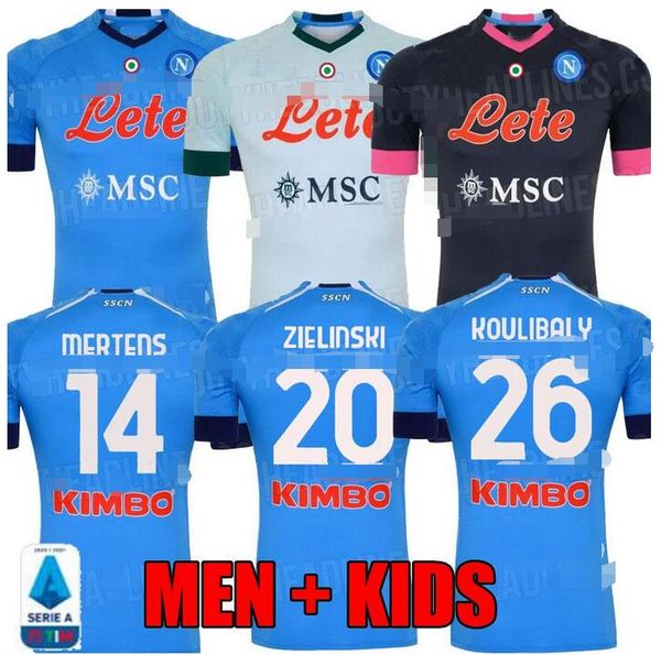 

взрослый kit 2019 серия неаполь новый napoli home футбол джетки youns zonigne fabian verdi koulibaly milik 19 20 джерси футбольные рубашки, Black;yellow