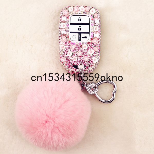

key case for honda civic 10th accord xrv crv avancier urv diamond inlaid girl