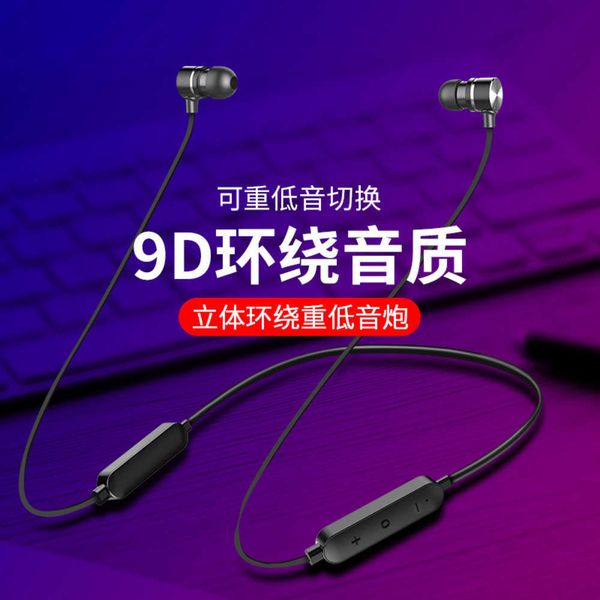 

wirels h8 bluetooth sports waterproof 5.0 headset with ears and double bass stereo in ear