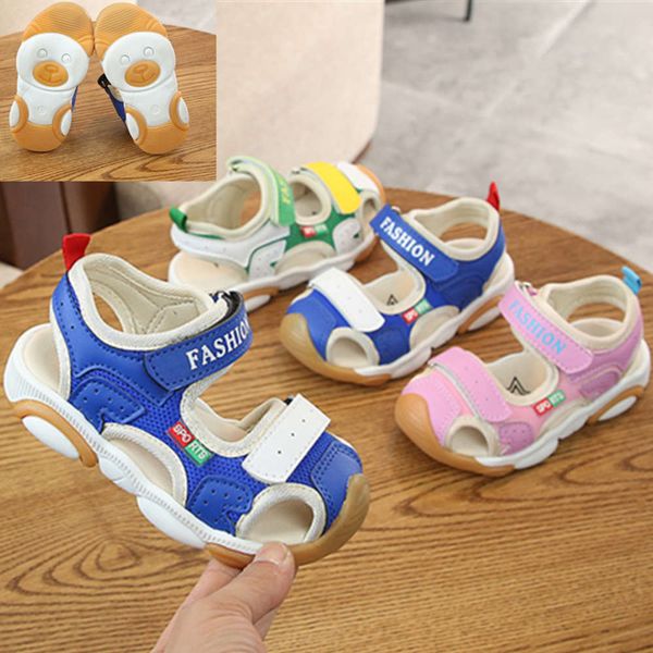 

functional baotou children's sandals girls' walking sho for boys and girls aged 1-3-5, Black;red