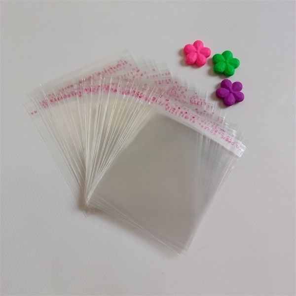 

5000pcs opp bag self adhesive clear transparent bags for women/cloth/gift/jewelry pouches small plastic bags display packing bag t200602, Pink;blue