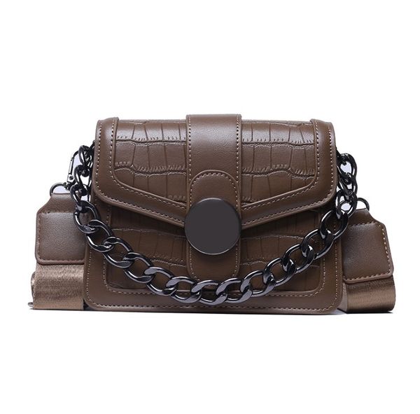 

pu leather shoulder crossbody bags for women branded designer lady solid color fashion simple small handbag