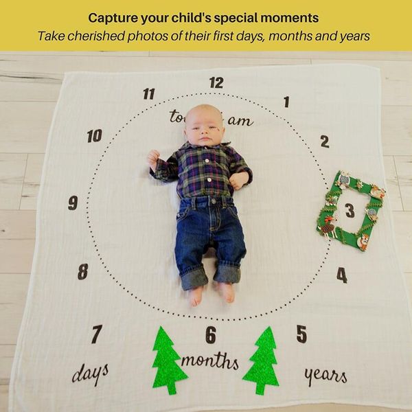 

baby letter flower print blankets creative soft newborn wrap swaddling fashion baby milestone blankets pgraphy backdrops wq04