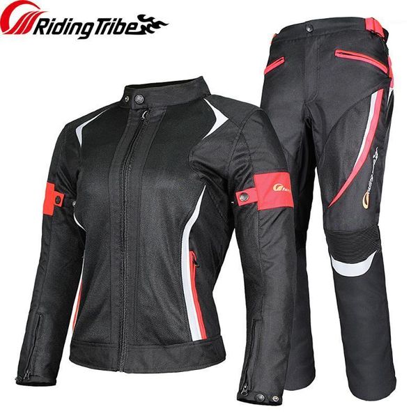 

motorcycle apparel women jacket pants summer winter ladies riding safety suit with 9pcs protective gears and waterproof warm liner jk-521