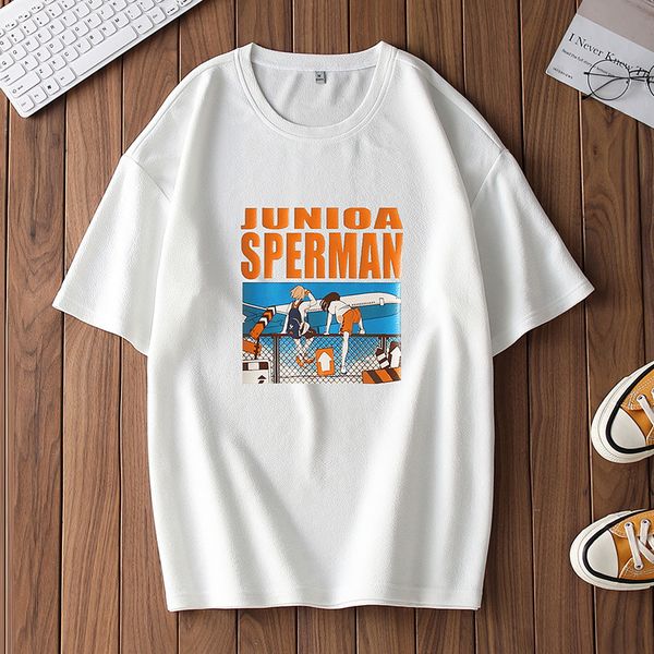 

2021 new luyzjzezn month the neck t shirts mode t-shirts of short men summer t-shirt k140 6jpa, White;black