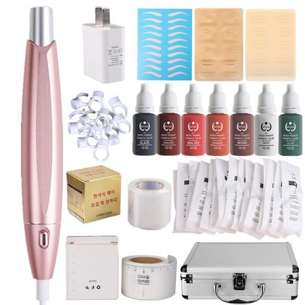 

solong korean semi-permanent embroidery machine set full machine cosmetic contact lenses tattoo eyebrow tattooing