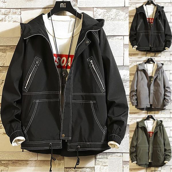 

men's casual denim spring trend new solid color loose fashionlarge size denim lapel coats men suits jackets fit male coats#g351, Black;brown