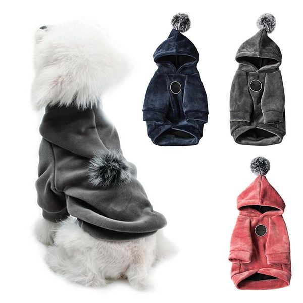 

dog apparel winter clothes pet hoodies coat for small autumn jacket yorkie chihuahua puppy warm 2-legged clothing