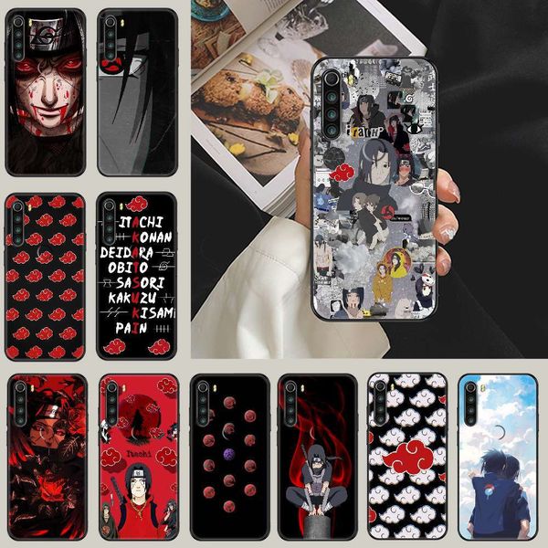 

1dwnaruto itachi mobile phone cover redmi note 7 7a 8 8t 9 9a 9s 10 k30 pro super black trend first art bumper shell