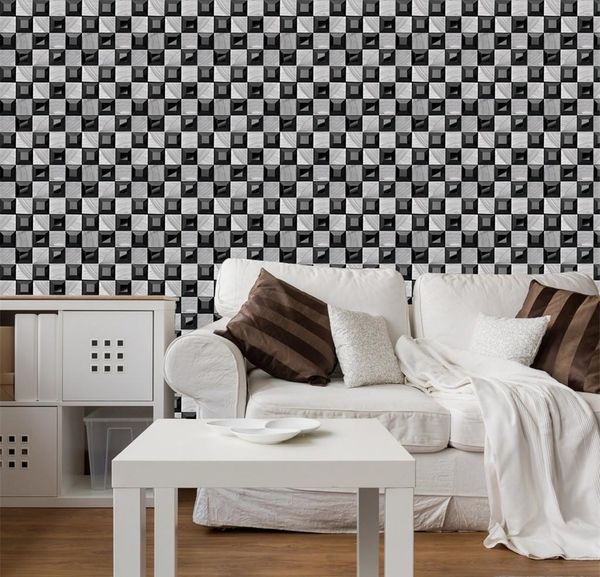 

качество eco friendly10pcs стикеры плитки diy 3d мозаика сам клей стена бумага стикер плитка винил домашнее украшение кухни 10x10c jellliuj