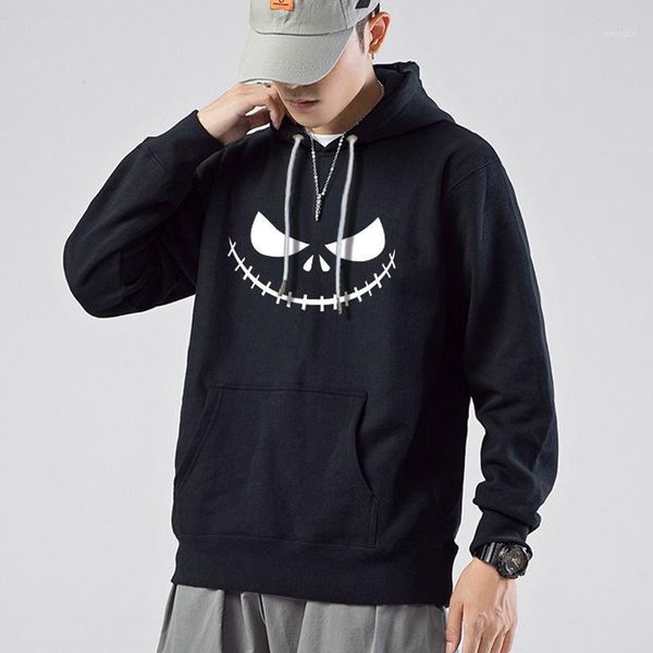 

winter spring 100% cotton hoodies men new print hooded anti-static anti-pilling jogger sweatshirt plus size quality male clothes1, Black