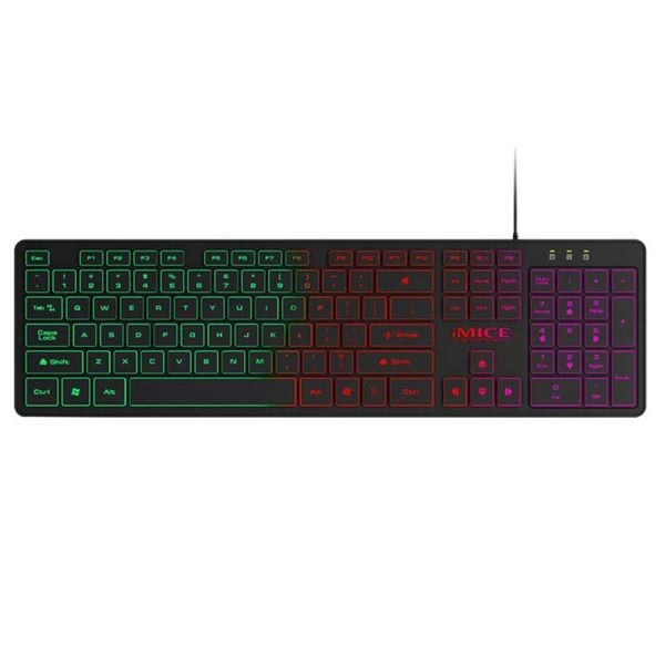 

imice usb wired backlight game keyboard 104 keys membrane led keyboard for computer pc desklapgaming keypads ak-200