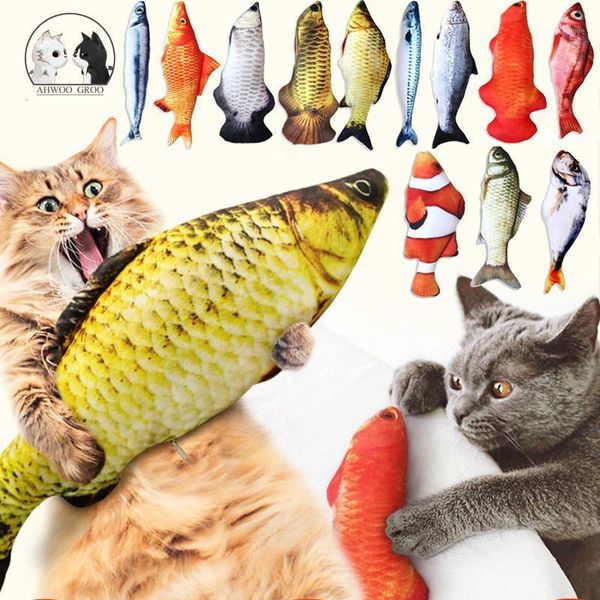 

cat toys simulation fish mint toy pet soft plush 3d shape interactive gifts pillow stuffed doll playing toy1