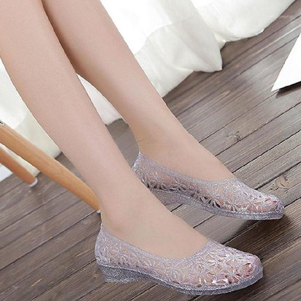 

flat shoes women's shoes sandals lightweight summer flat girl's household shallow mouth crystal sandals women1, Black