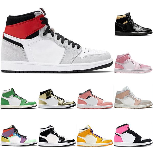 

2021 jumpman 1 1s basketball shoes men women mocha zen green unc pherspective lightweight mens trainers outdoor sports sneakers 36-46, White;red