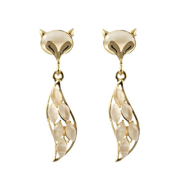 

women fashion faux opal rhinestone ear studs party club earrings hot, Silver
