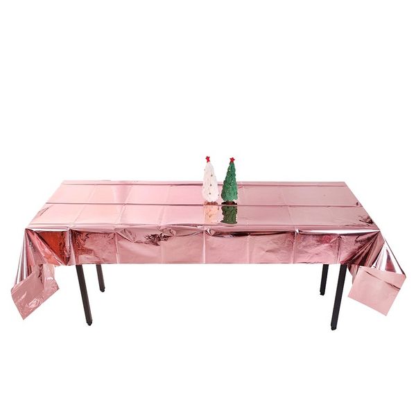 

waterproof tablecloth table cloth rose gold table cover mat kitchen oil cloth outdoor bbq aluminum foil tablecloth f wmtsil