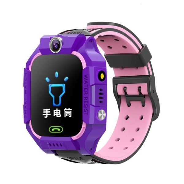 

fuyi sixth generation z6 children's waterproof touch screen p taking smart phone watch positioning micro chat voice boys and girls lose, Blue