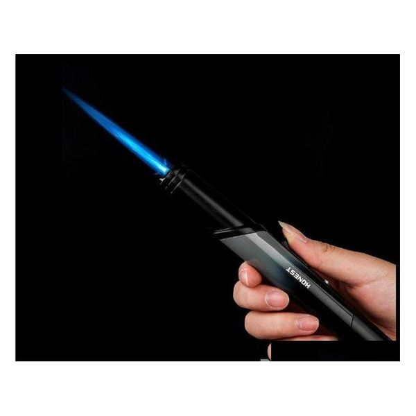 

dl-07 high temperature gas lance refillable barbecue butane jet flame torch lighter handy ignitor pen welding gas torch 62au5
