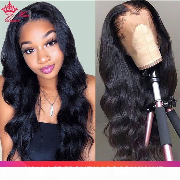 

brazilian virgin hair body wave wig 13x6 lace front wig with baby hair pre plucked body wave lace front human hair wigs, Black;brown
