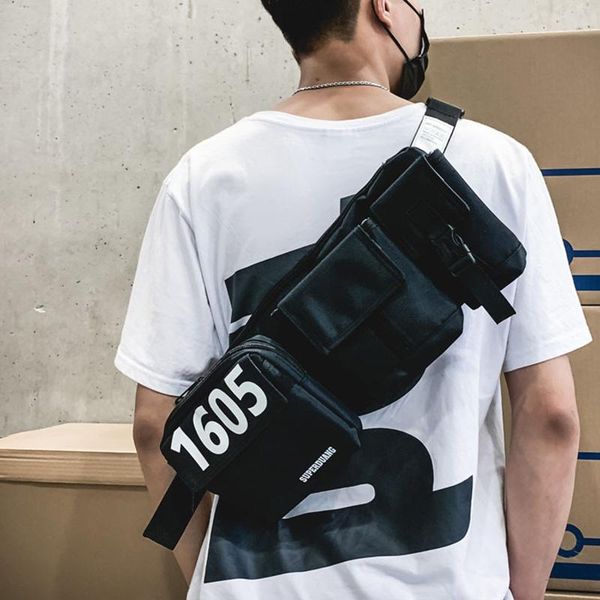 

multi-functiona waist packs women cross body chest bag 2021 chest rig bag female trendy hip hop streetwear waist bags fanny pack