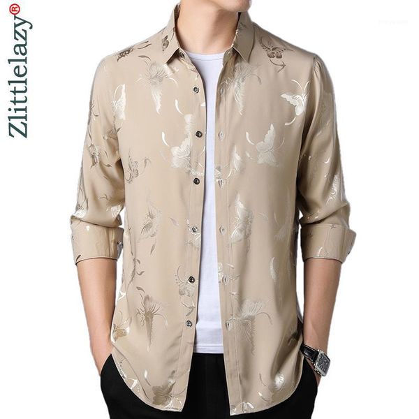 

2019 brand casual luxury autumn long sleeve slim fit men shirt streetwear social dress butterfly shirts mens fashions jersey 1121, White;black