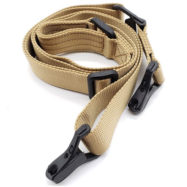 

outdoor ar15 adjustable multi-function ms3 2 points tactical airsoft gun rifle sling bungee safety metal button nylon st