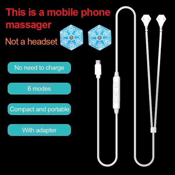 

portable mini pulse body massager physiotherapy ems muscle stimulator relief pain mobile phone control electrode massage