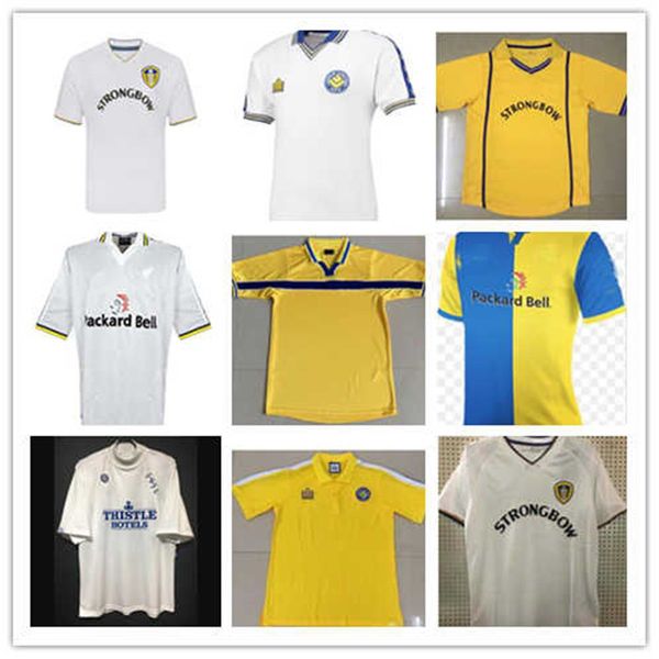 

smith kewell hopkin united classic ancient football shirt 2000 01 retro leeds hasselbaink soccer jersey 77 78 96 97 98 99, Black;yellow