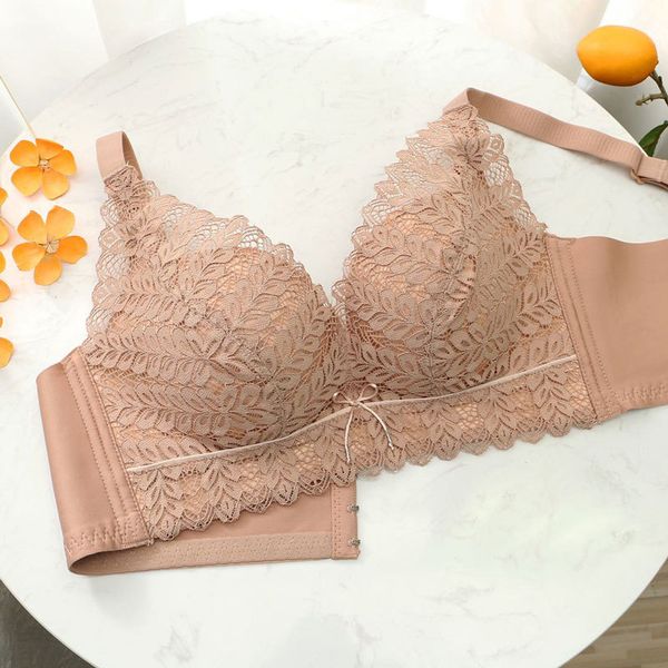 

новые провисающие бесшовные белье ретрансляция женщин собрано антирегулируемая грудь толстый толстый беспокойный дышащий боковой бюстгальтер, White