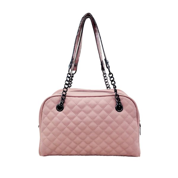 

cross-border bag 2020 new fashion casual embroidered line shoulder bag messenger hand bag foreign trade handbag, Black;red