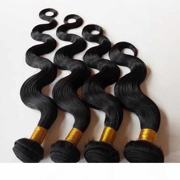 

unprocessed cuticle aligned deyable brazilian virgin human hair weft 8-28inch body wave mink peruvian indian remy human hair long lifetime, Black